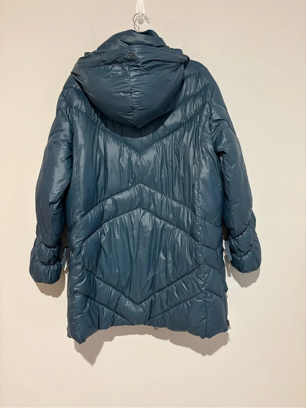Odd Molly Karlee zip up puffer winter jacket blue size 4